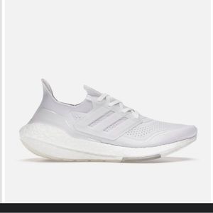 White Adidas Ultraboost 21